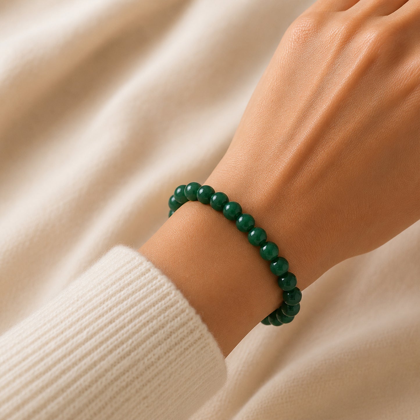 Natural Green Jade Bracelet
