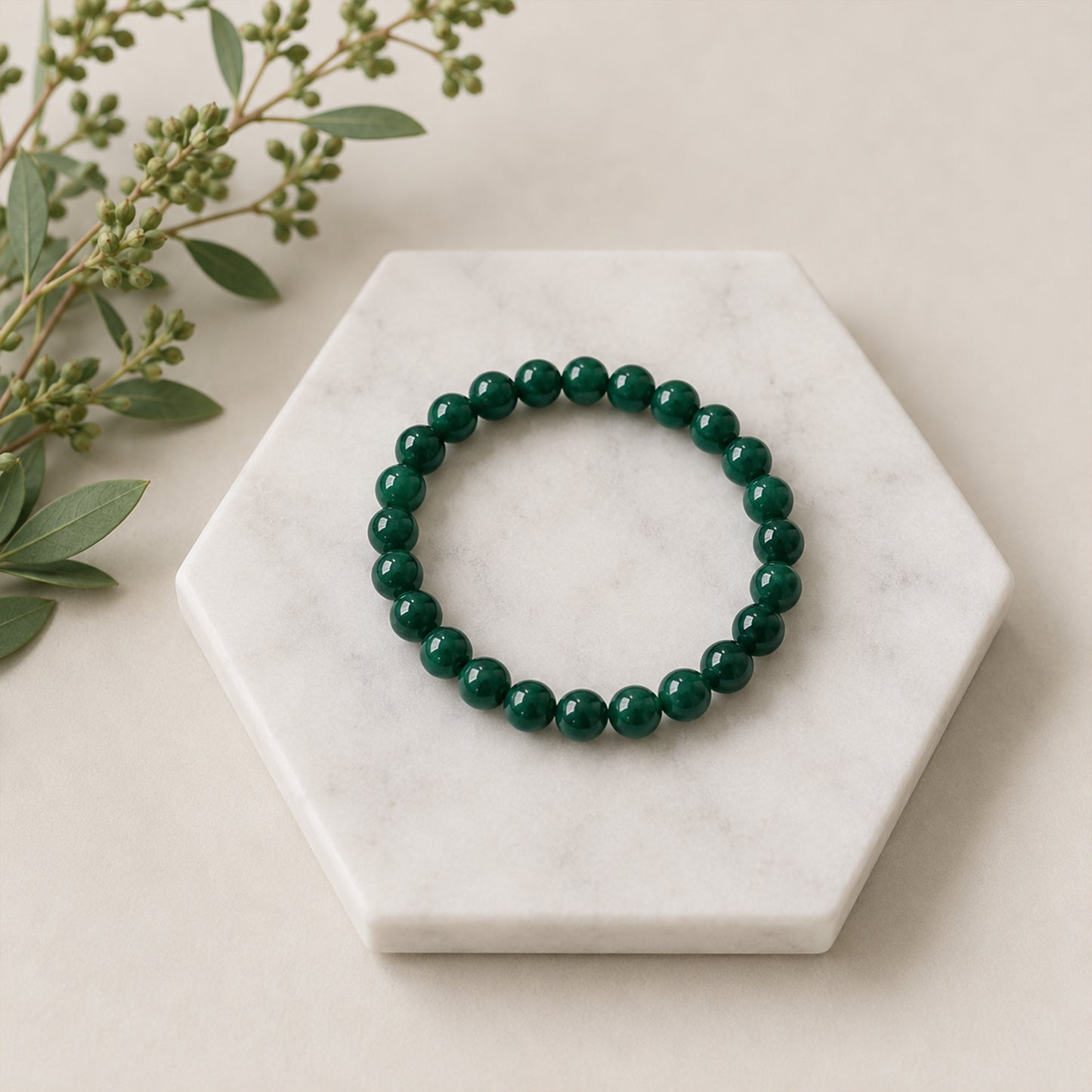 Natural Green Jade Bracelet