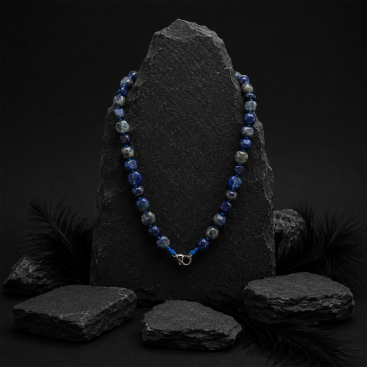Natural Lapis Lazuli Tumbled Necklace
