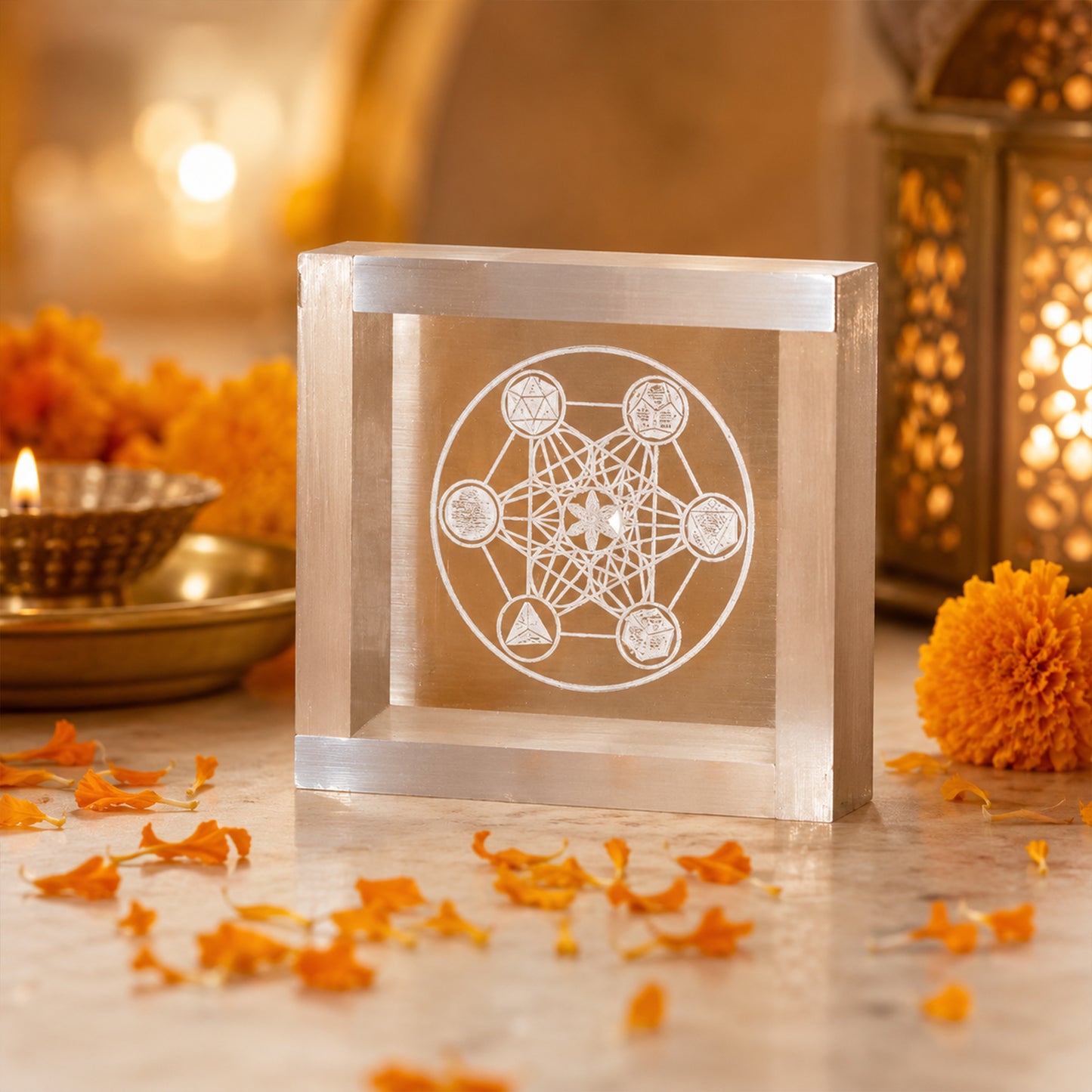 Handmade Moroccan Selenite Crystal